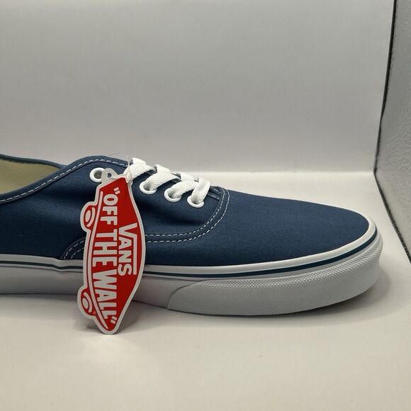 VANS MEN'S VANS AUTHENTIC SKATE SHOES (NAVY), 12 US MENS, 13.5 US WOMENS - Picture 6 of 16